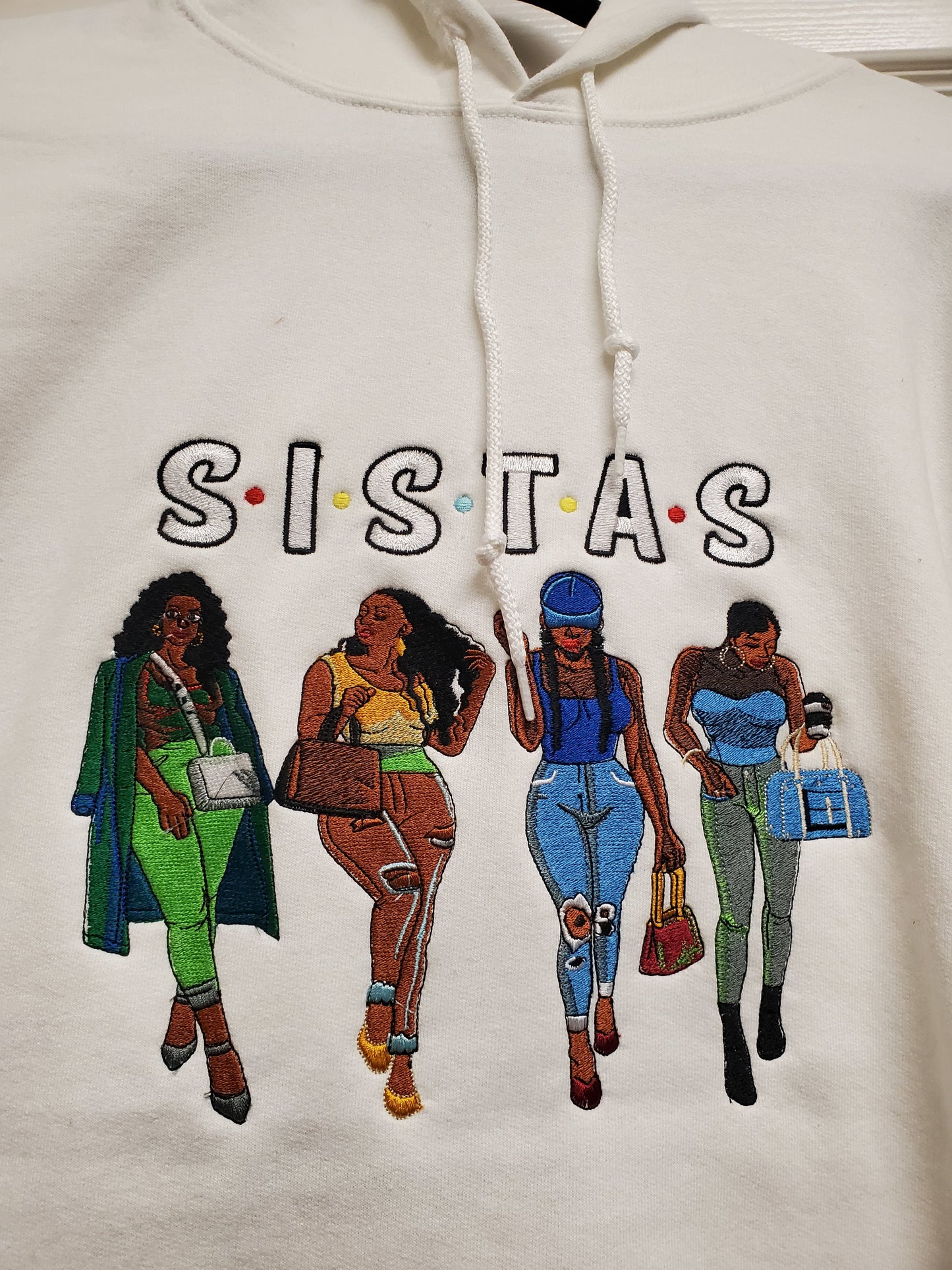 Embroided Sistas Hoodie